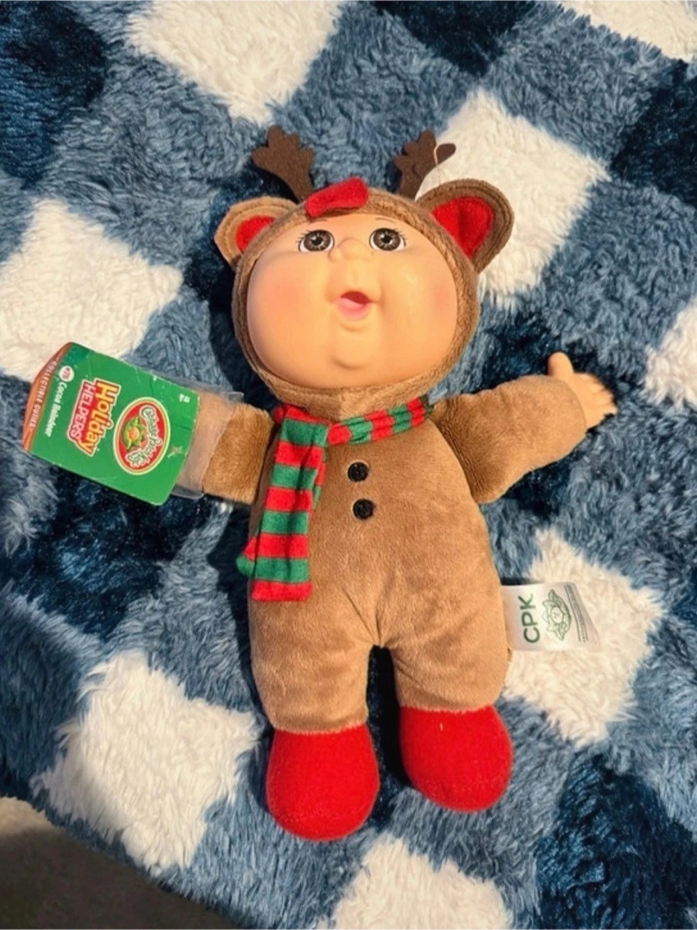 Cabbage Patch Kids Cuties Holiday Helpers Cocoa Reindeer Cocoa Reindeer Plush